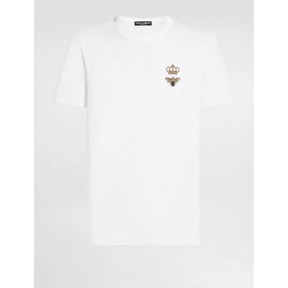 Dolce & Gabbana White Cotton T-Shirt