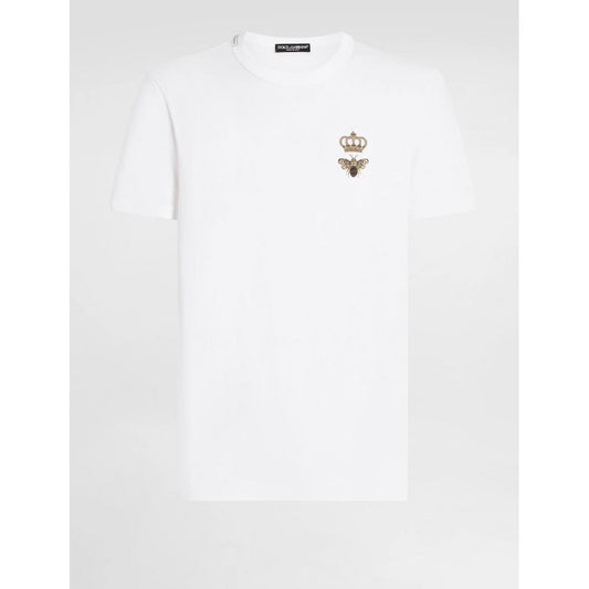 Dolce & Gabbana White Cotton T-Shirt
