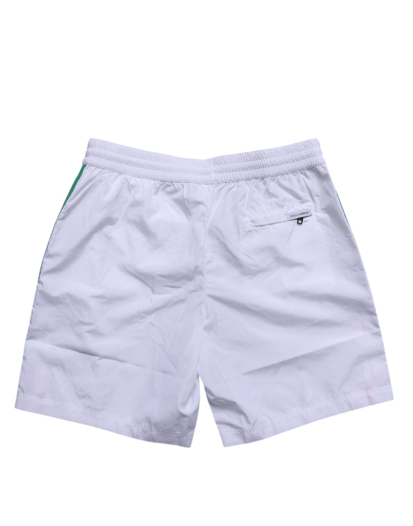 Dolce & Gabbana White Stripes Beachwear Shorts 2 Pc Swimwear