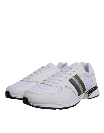 Dolce & Gabbana White Logo Casual Low Top Men Sneakers Shoes