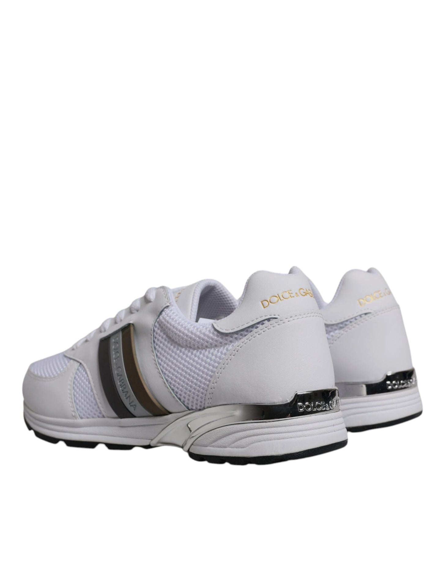 Dolce & Gabbana White Logo Casual Low Top Men Sneakers Shoes