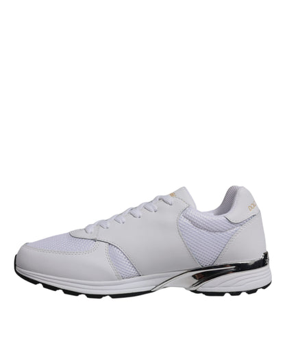 Dolce & Gabbana White Logo Casual Low Top Men Sneakers Shoes