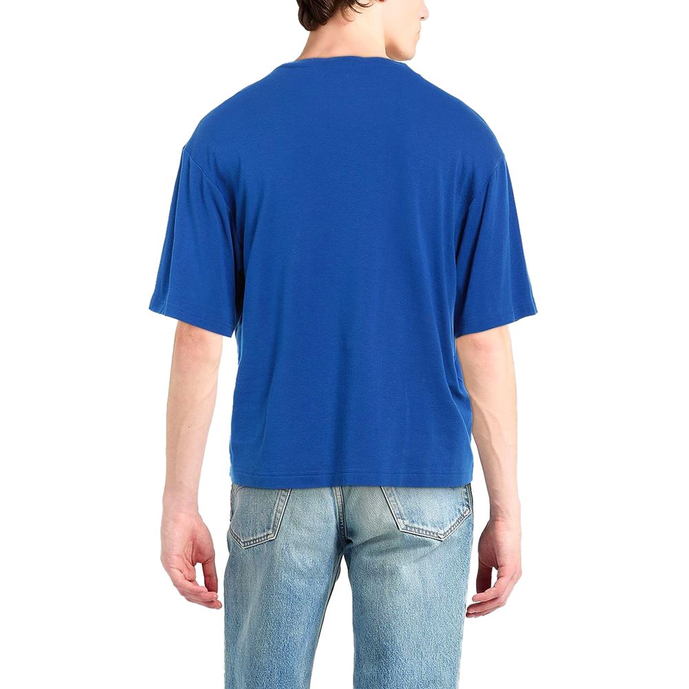 Dolce & Gabbana Blue Cotton T-Shirt