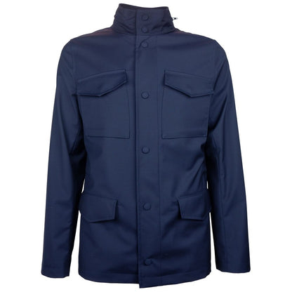 Made in Italy Blue Wool Jacket