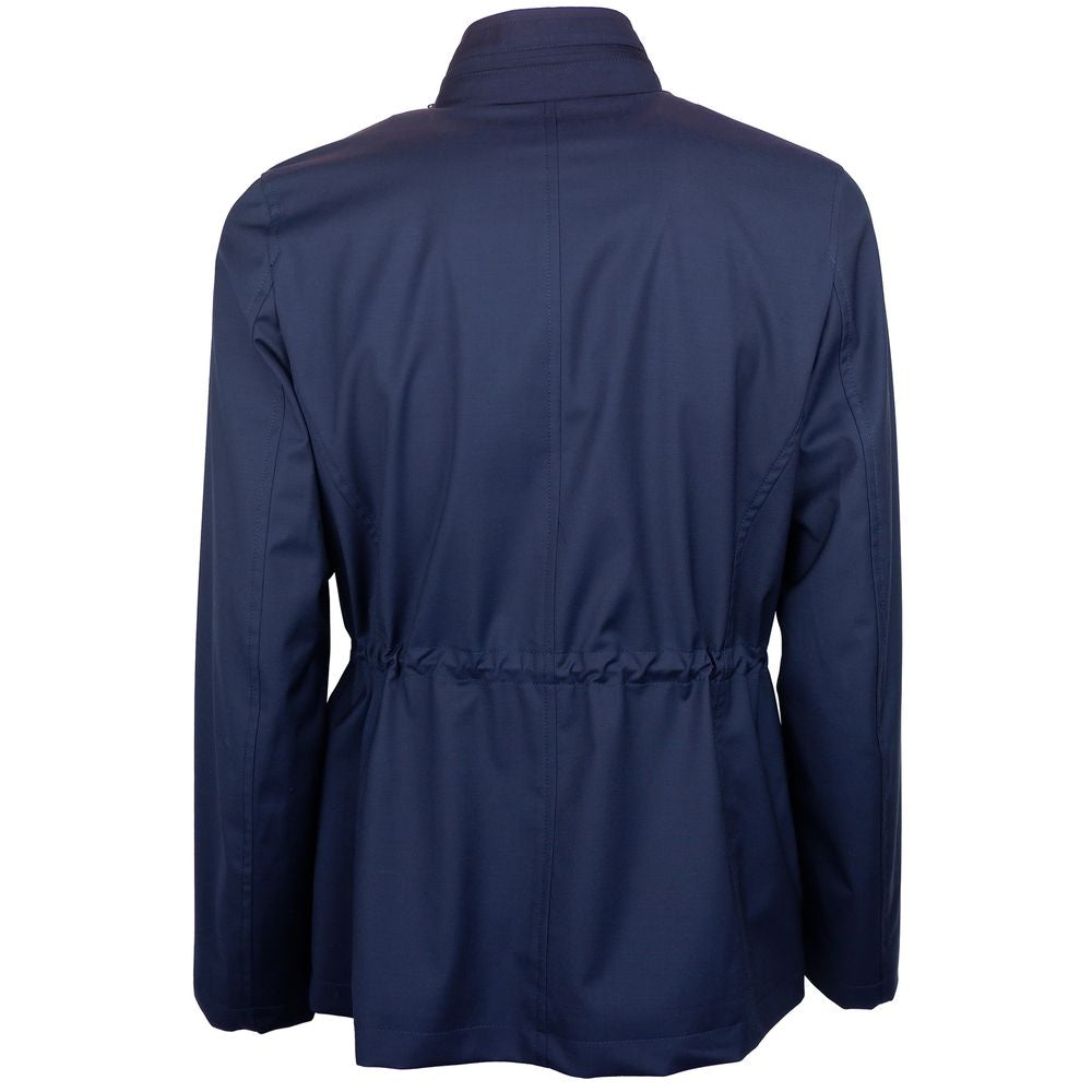 Made in Italy Blue Wool Jacket