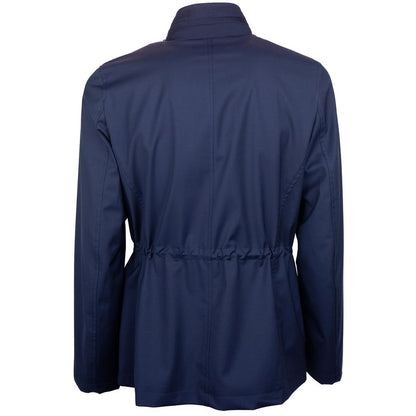 Made in Italy Blue Wool Jacket