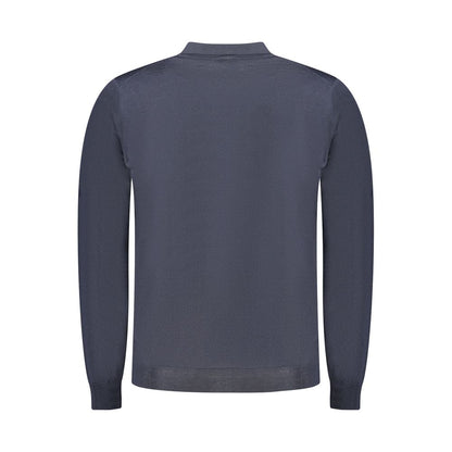 K-WAY Blue Wool Men Sweater