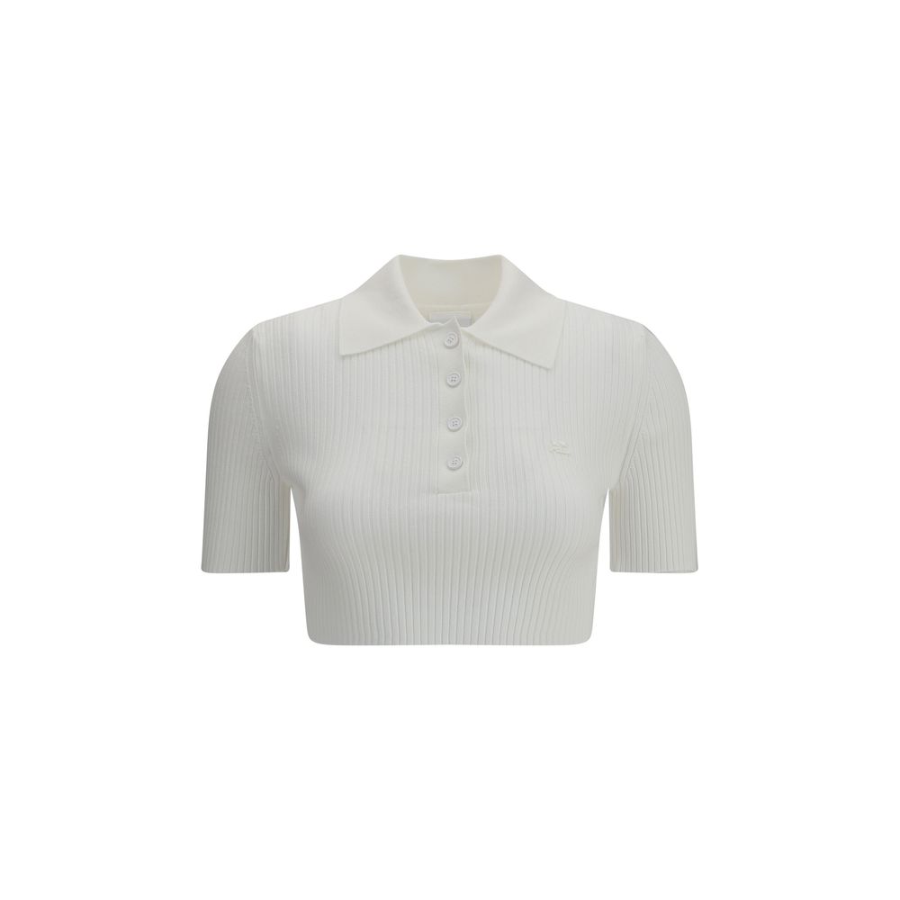 Courrėges Cropped Polo Shirt