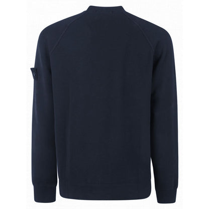 Stone Island Blue Cotton Sweater