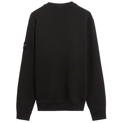 Stone Island Black Cotton Sweater
