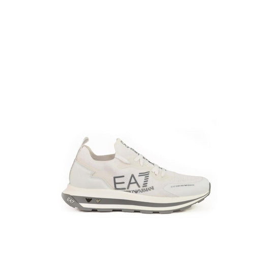 EA7 Emporio Armani Cream Polyethylene Sneaker