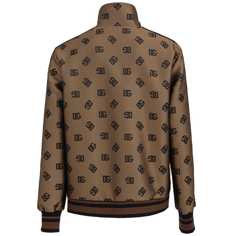 Dolce & Gabbana Brown Polyester Jacket