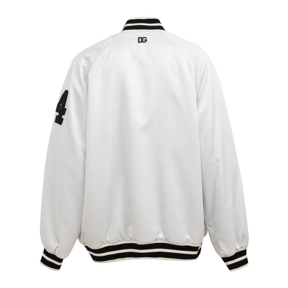 Dolce & Gabbana White Polyester Jacket