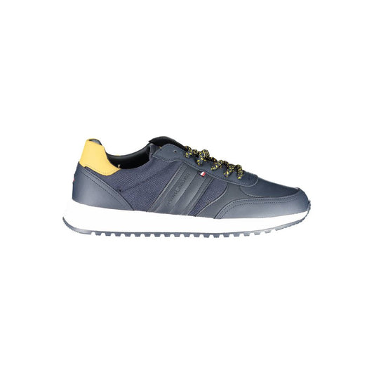 Tommy Hilfiger Blue Leather Men Sneaker