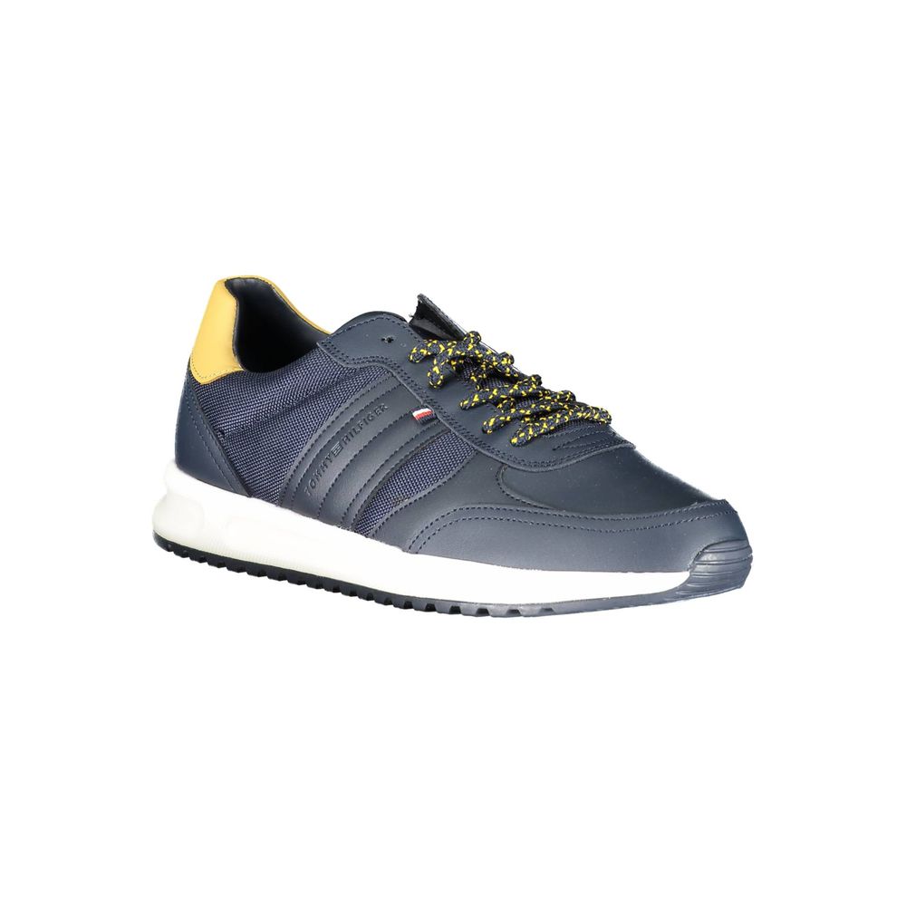 Tommy Hilfiger Blue Leather Men Sneaker