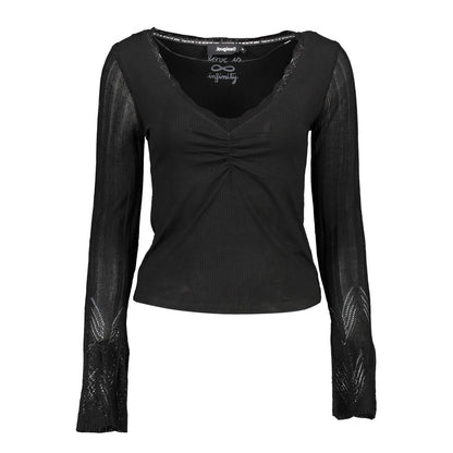 Desigual Black Viscose Women Sweater