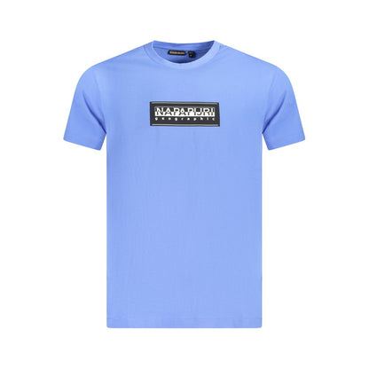 Napapijri Blue Cotton Men TShirt