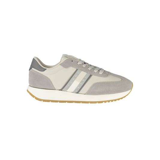 Tommy Hilfiger Gray Leather Men Sneaker