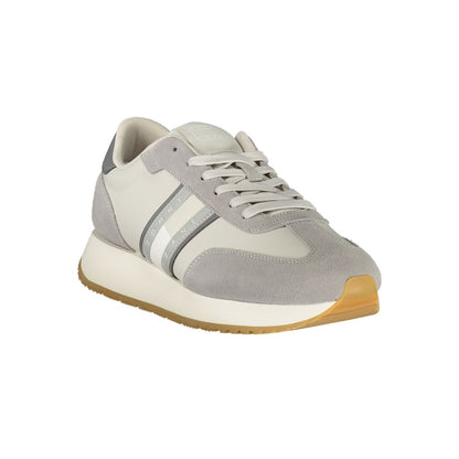Tommy Hilfiger Gray Leather Men Sneaker