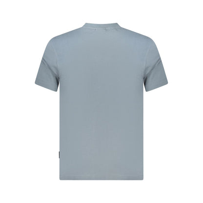 Napapijri Gray Cotton Men T-Shirt