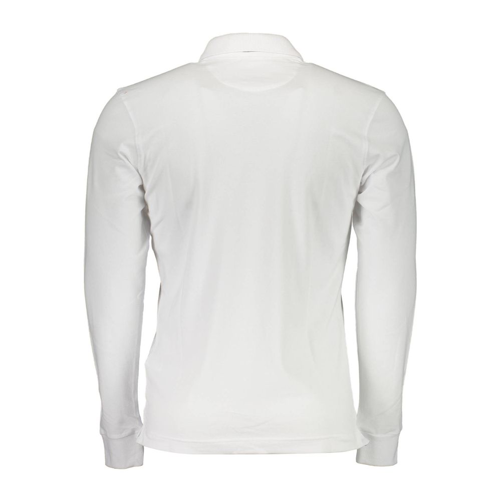 La Martina White Cotton Men Polo Shirt