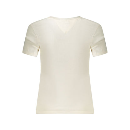 Tommy Hilfiger White Cotton Tops & T-Shirt