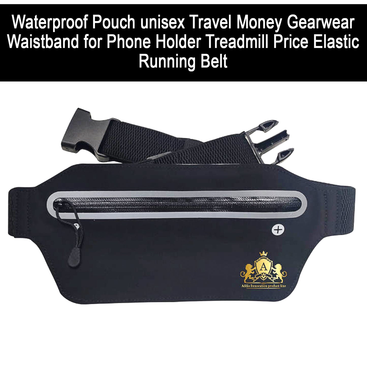 Waterproof Running Waist Belt – Unisex Travel Money & Phone Holder