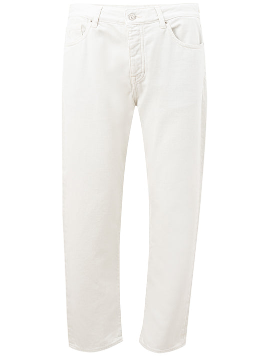 Armani Exchange Elegant White Cotton Trousers
