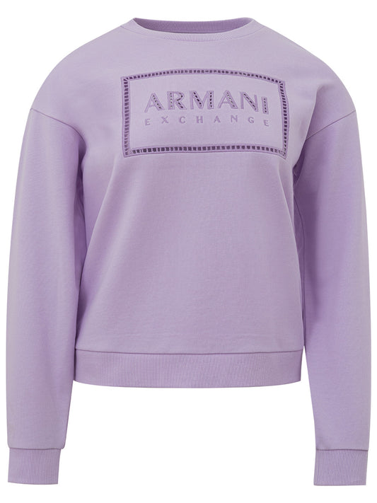 Armani Exchange Glicine sweatshirt with perforated logo
