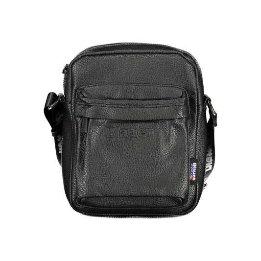 Blauer Black Leather Shoulder Strap Bag