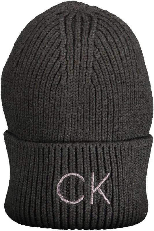 Calvin Klein Chic Embroidered Logo Cap in Black