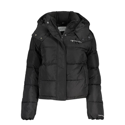 Calvin Klein Sleek Long-Sleeved Jacket with Removable Hood