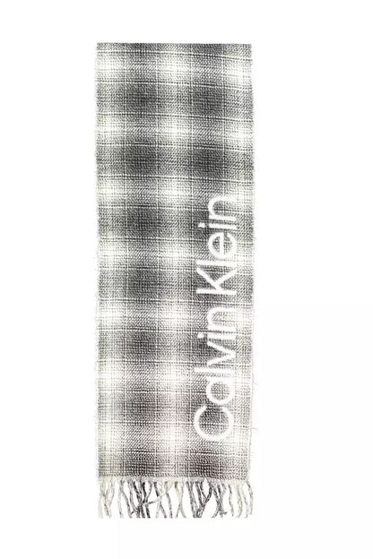 Calvin Klein Elegant Contrasting Logo Scarf