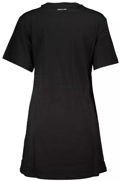 Cavalli Class Elegant Printed Short Sleeve Dress