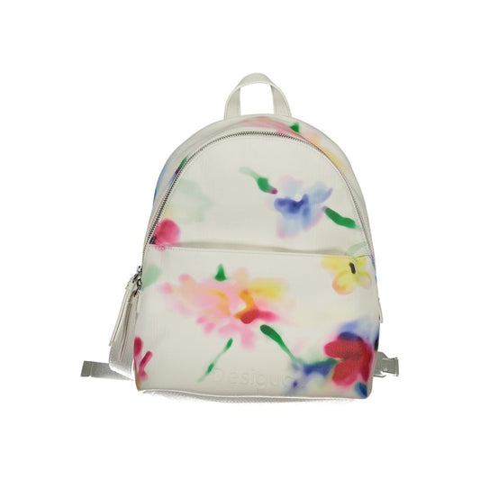 Desigual White Polyester Backpack