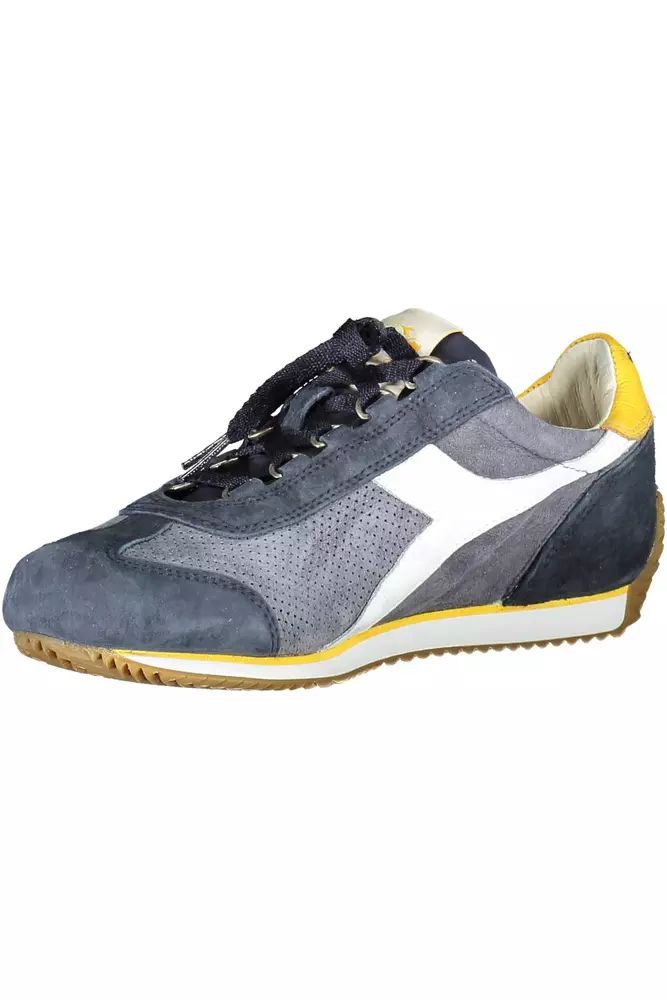 Diadora Contemporary Blue Lace-Up Sports Sneakers