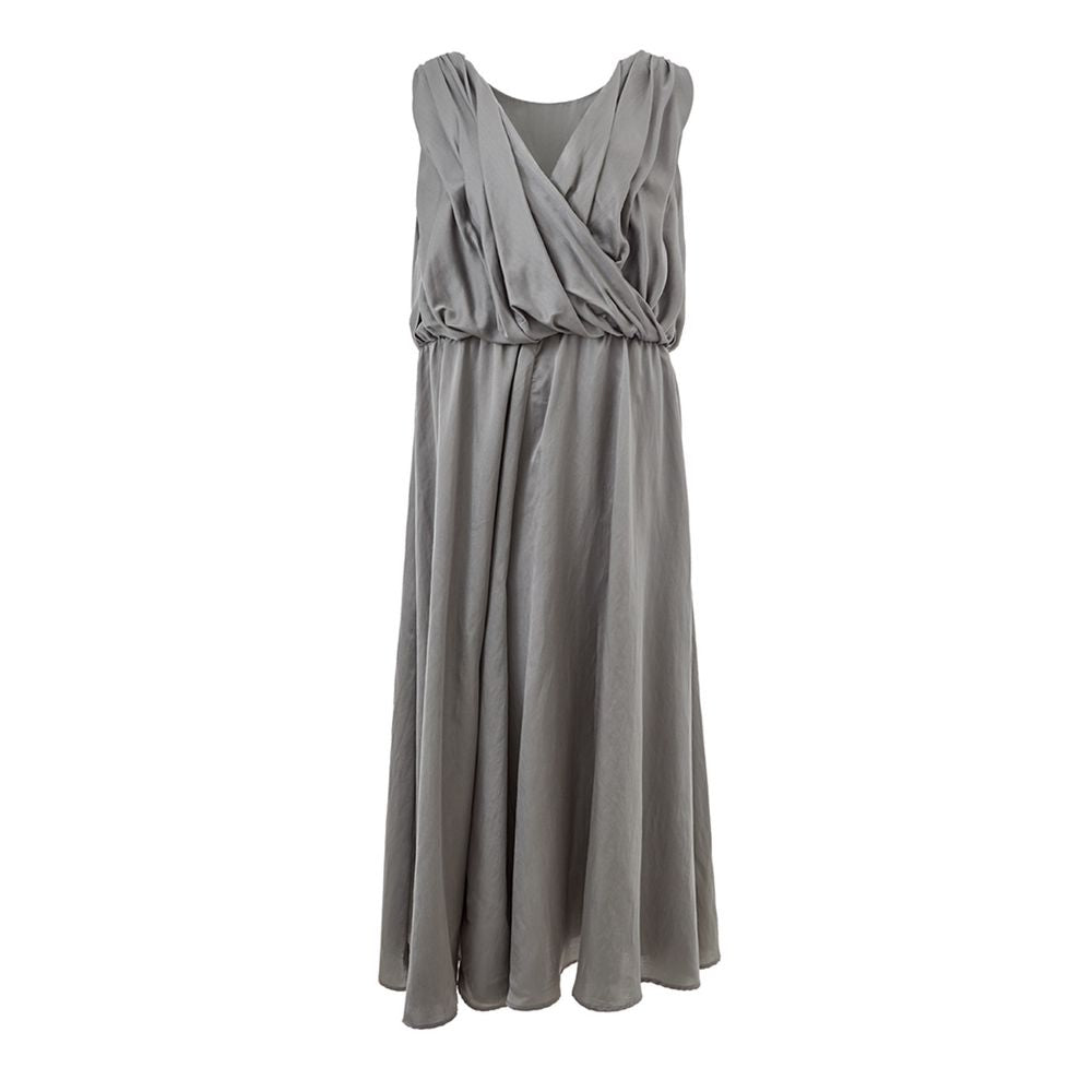 Lardini Elegant Gray Silk Blazer for Women