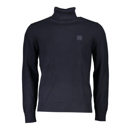 Hugo Boss Elegant Turtleneck Cotton-Cashmere Sweater