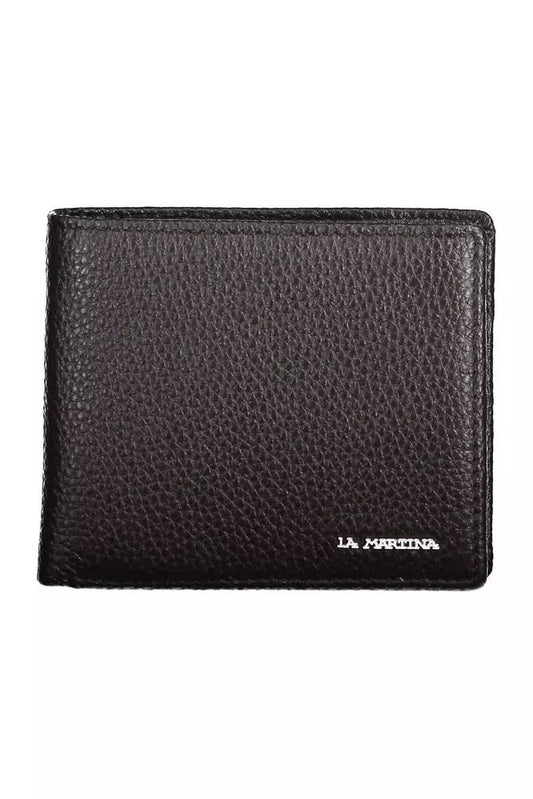 La Martina Elegant Leather Bifold Wallet with Coin Purse