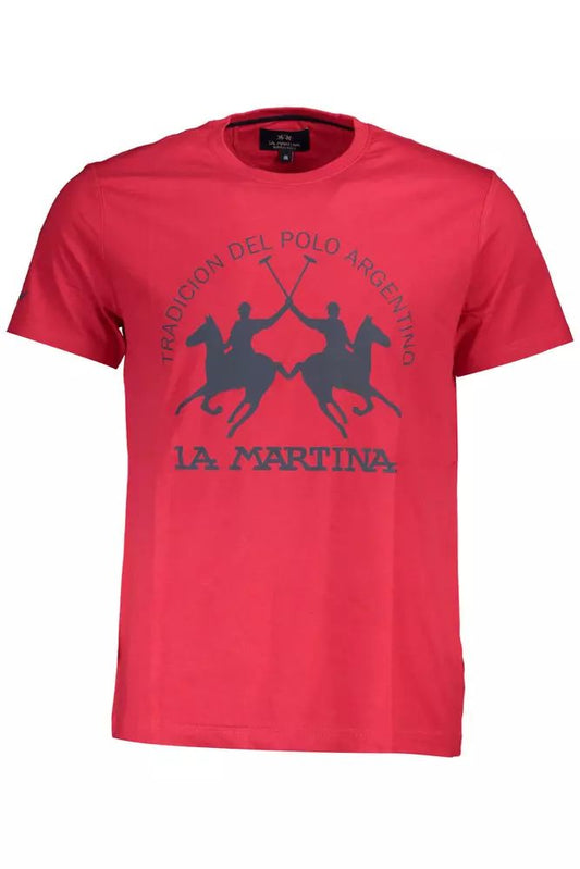 La Martina Chic Pink Tee with Timeless Elegance