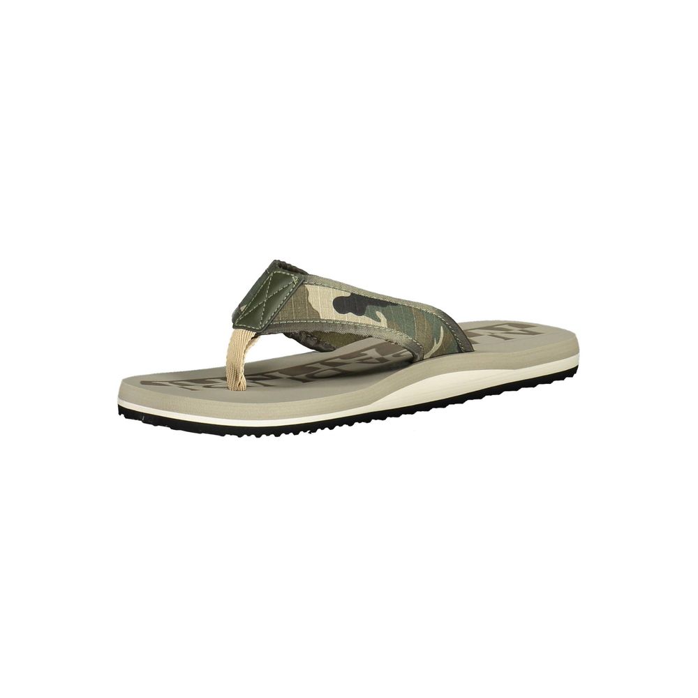 Napapijri Beige Thong Slippers with Contrasting Details