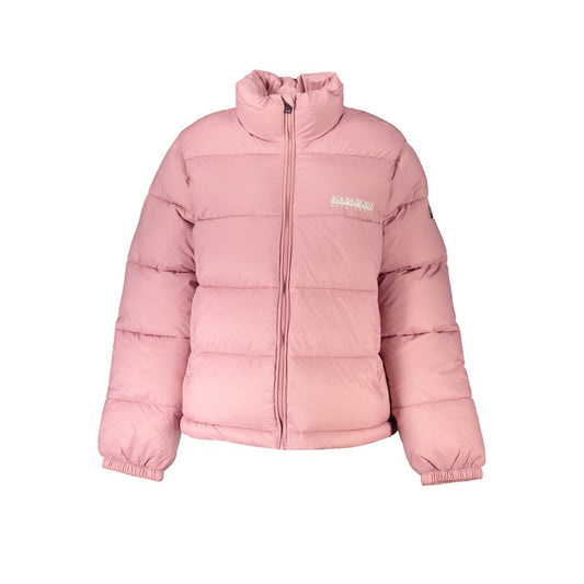 Napapijri Chic Pink Polyamide Long Sleeve Jacket