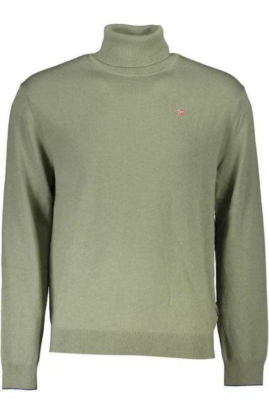 Napapijri Turtleneck Woolen Green Sweater