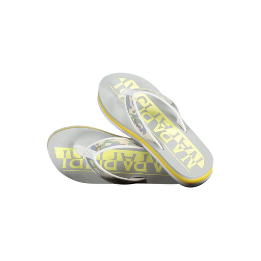 Napapijri Contrasting Logo Flip Flops in Sunny Yellow