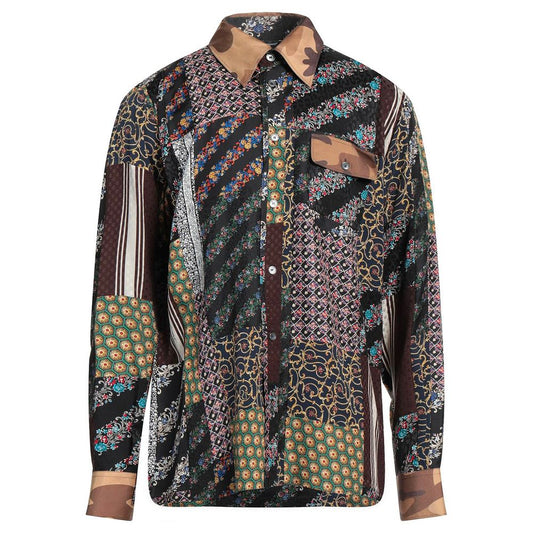 Dolce & Gabbana Elegant Multicolor Silk Men's Shirt