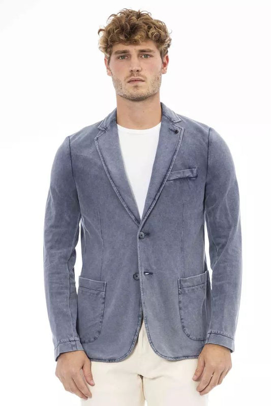 Distretto12 Sleek Fabric Jacket with Button Closure
