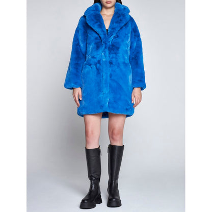 Apparis Chic Sapphire Eco-Fur Jacket – Unparalleled Warmth