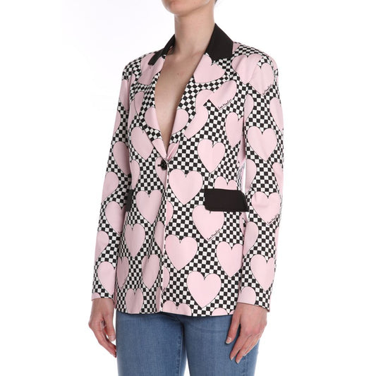 Love Moschino Chic Pink Jacket with Contrasting Details