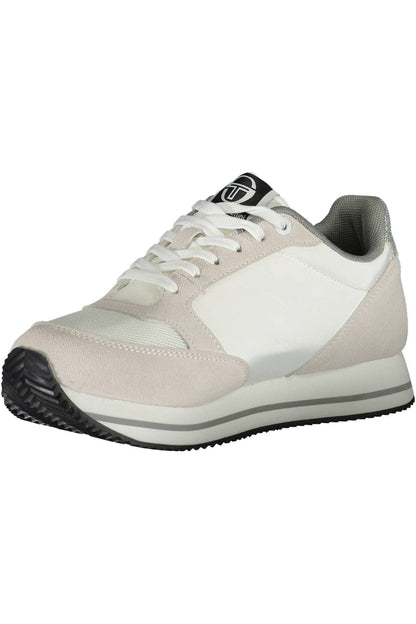 Sergio Tacchini Chic White Sneakers with Contrasting Details