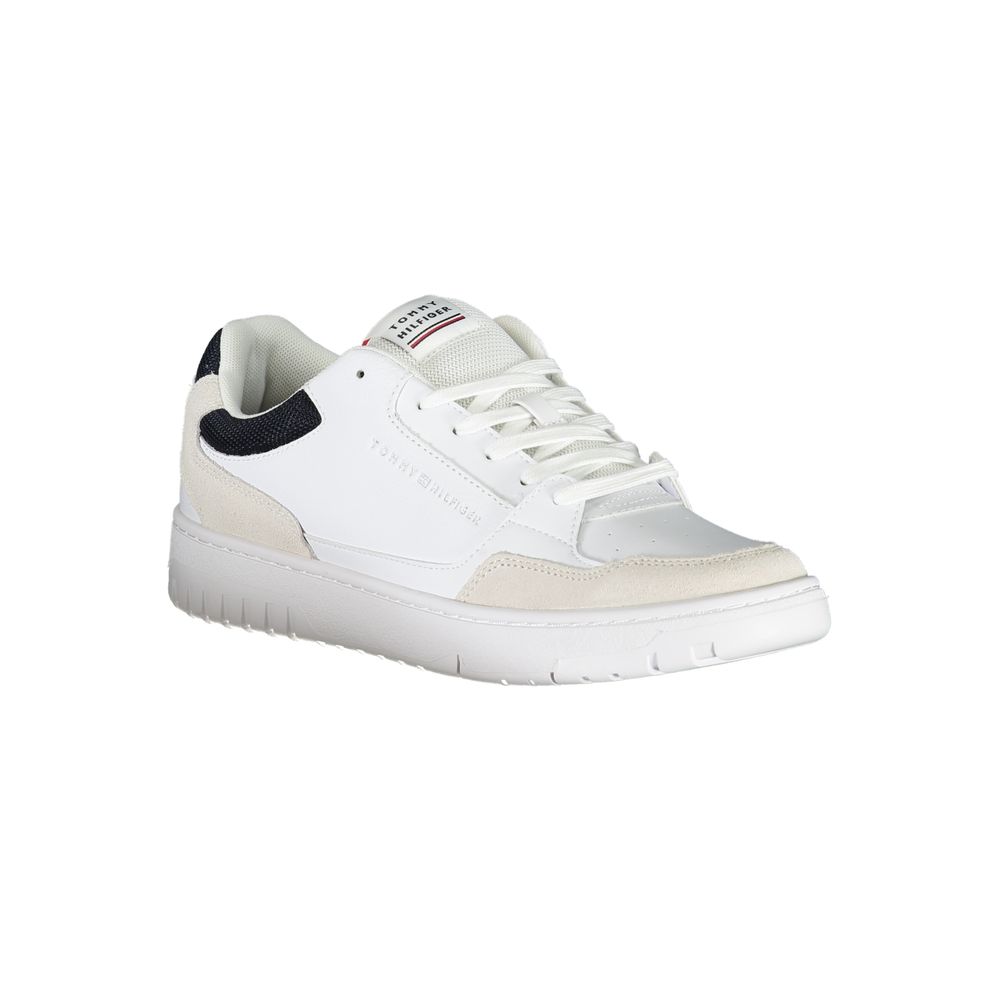 Tommy Hilfiger Sleek White Sneakers with Contrast Accents